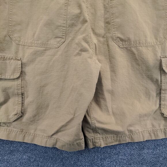 Field & Stream Mens Cargo Shorts Tan Size 36 Pockets Belt Loops Ripstop - Picture 9 of 11